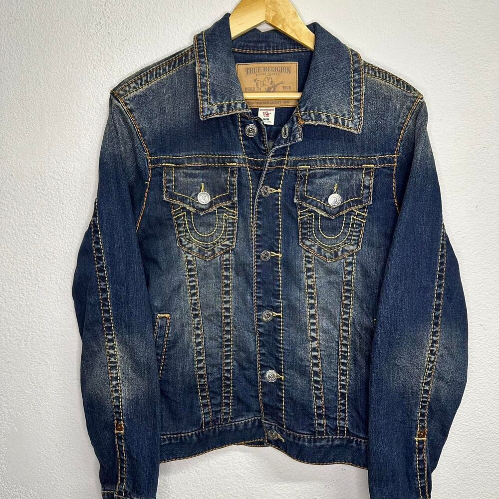 True-religion Women's Navy and Blue Jacket
